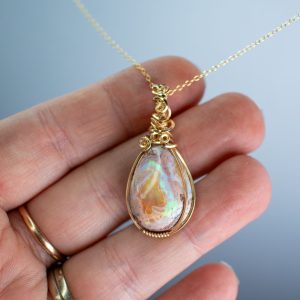 mexican opal pendant