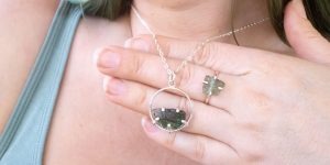 Moldavite jewelry