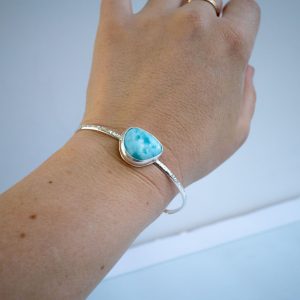 Larimar cuff bracelet