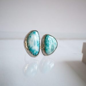 Larimar silver ring