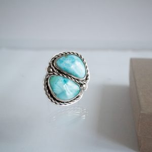 larimar silver ring