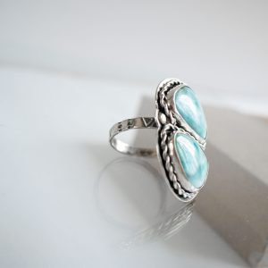 larimar silver ring