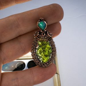 Moldavite pendant