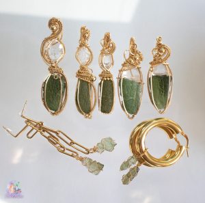 Moldavite jewelry