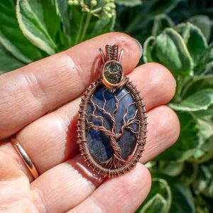 Silver Obsidian with Moldavite