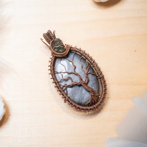 Silver Obsidian with Moldavite