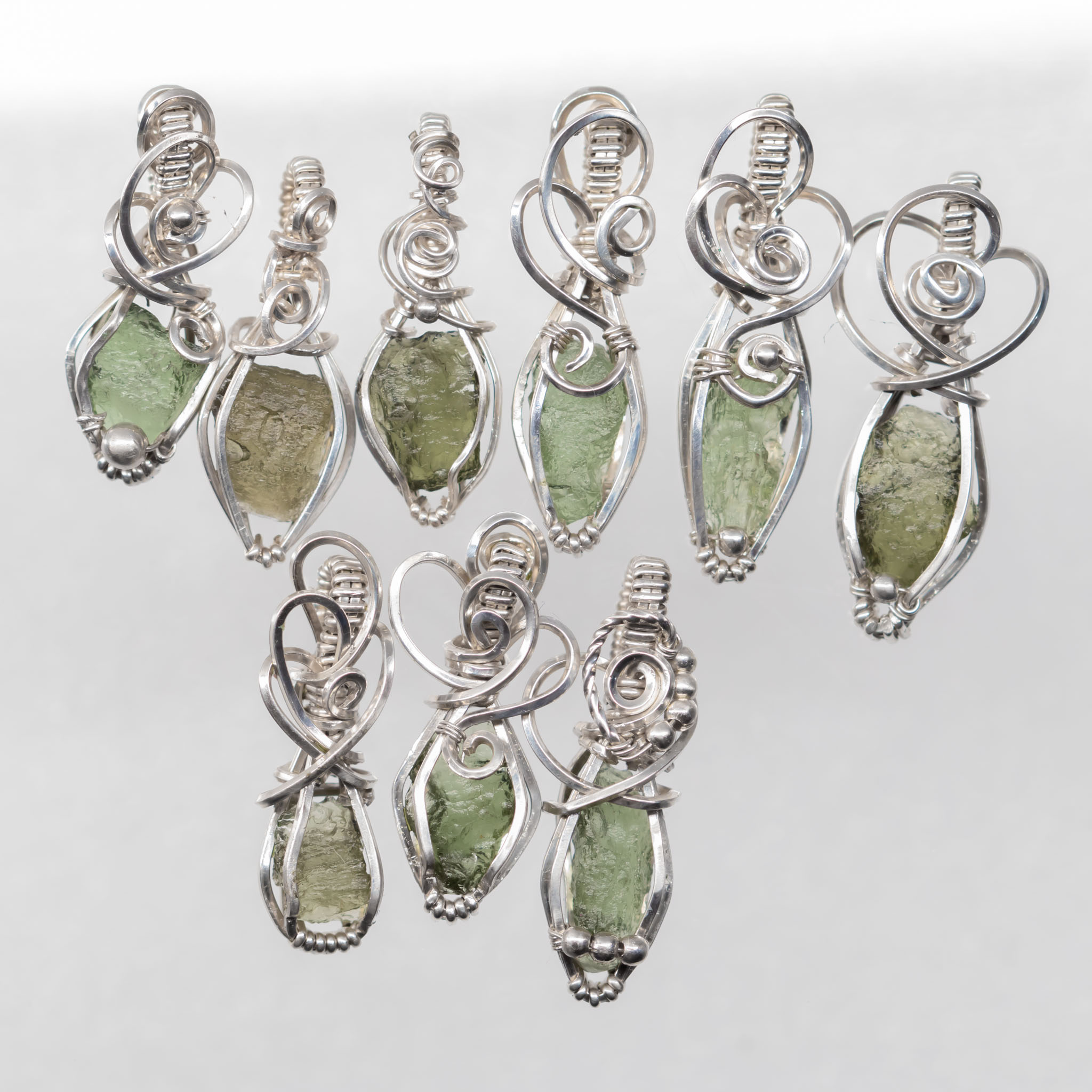 Moldavite mini necklace Silver - Image 4