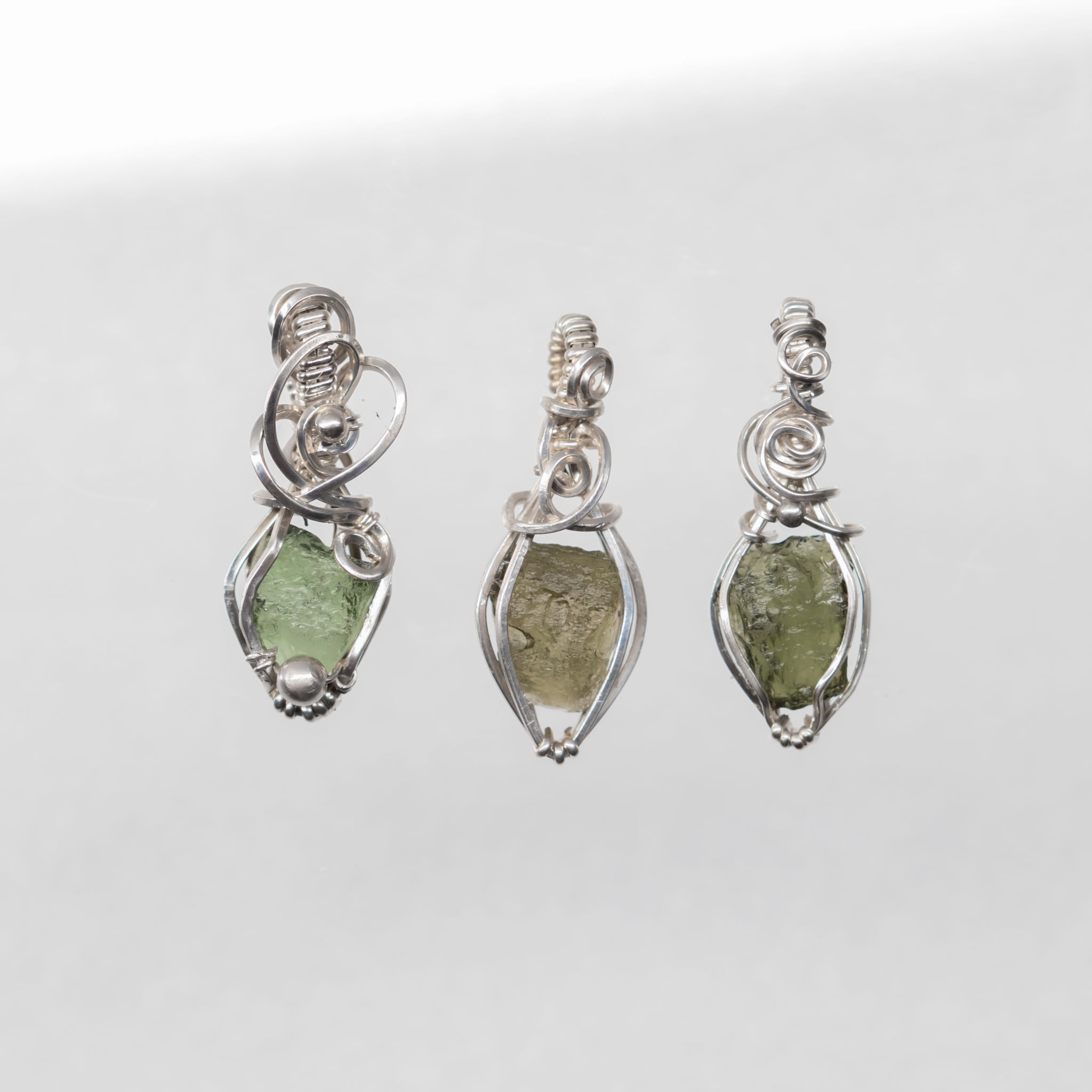 Moldavite mini necklace Silver - Image 6