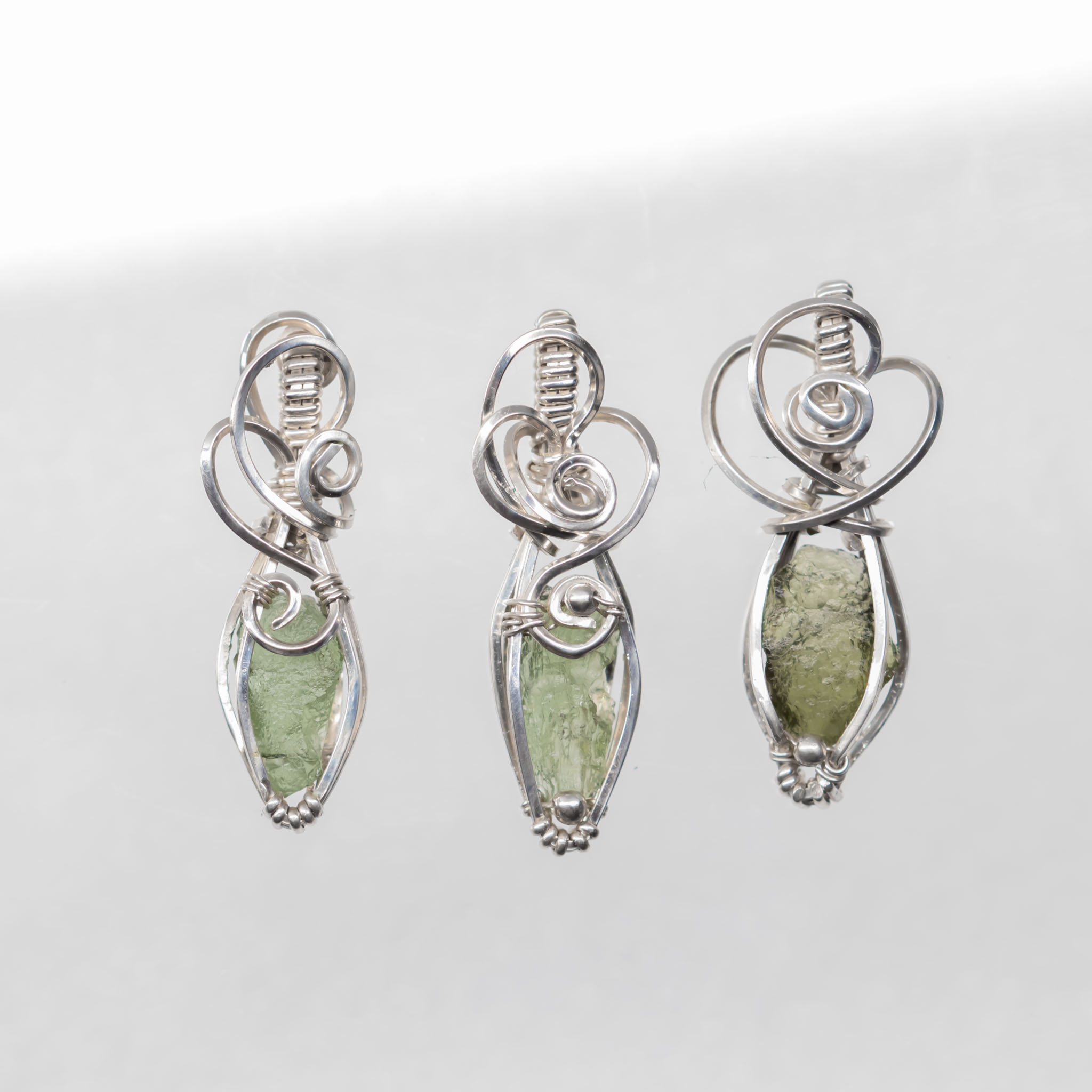 Moldavite mini necklace Silver - Image 9