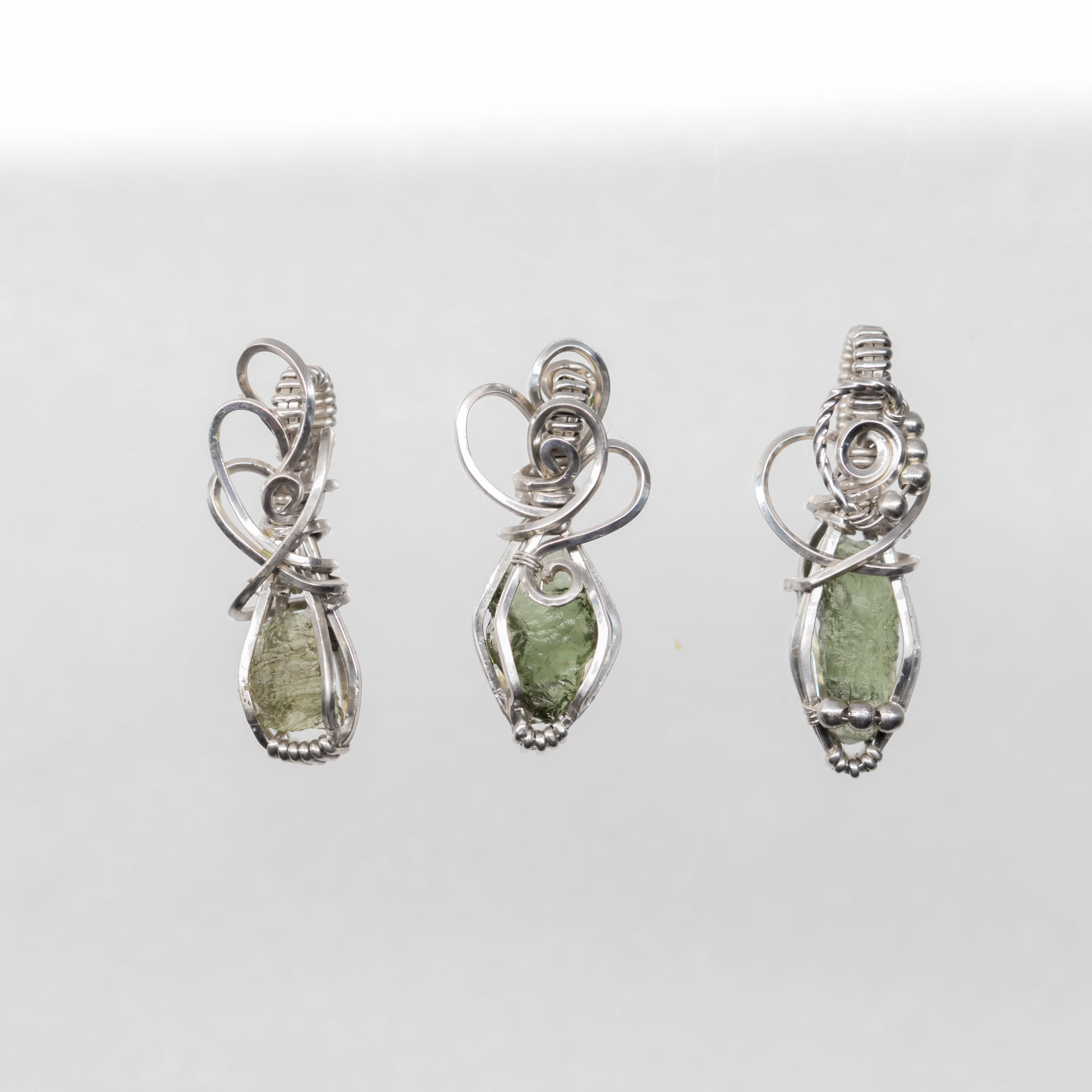 Moldavite mini necklace Silver - Image 11