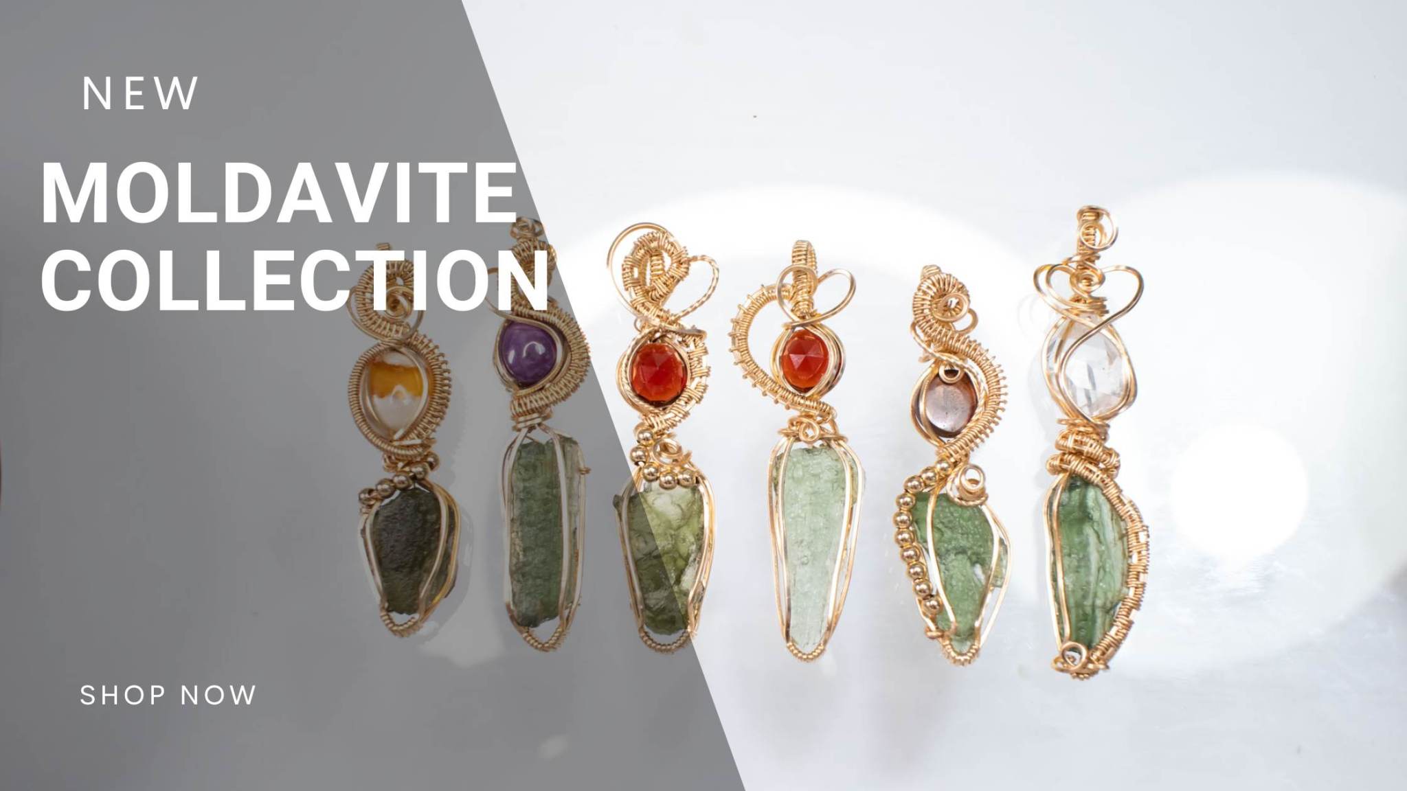 Moldavite Art Jewelry - handmade pendants, rings and earrings