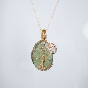 Moldavite and Herkimer