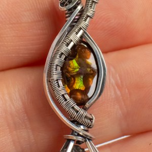 Moldavite fire agate