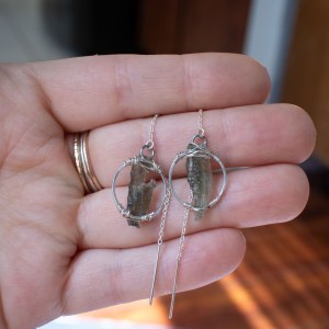MOLDAVITE EARRINGS