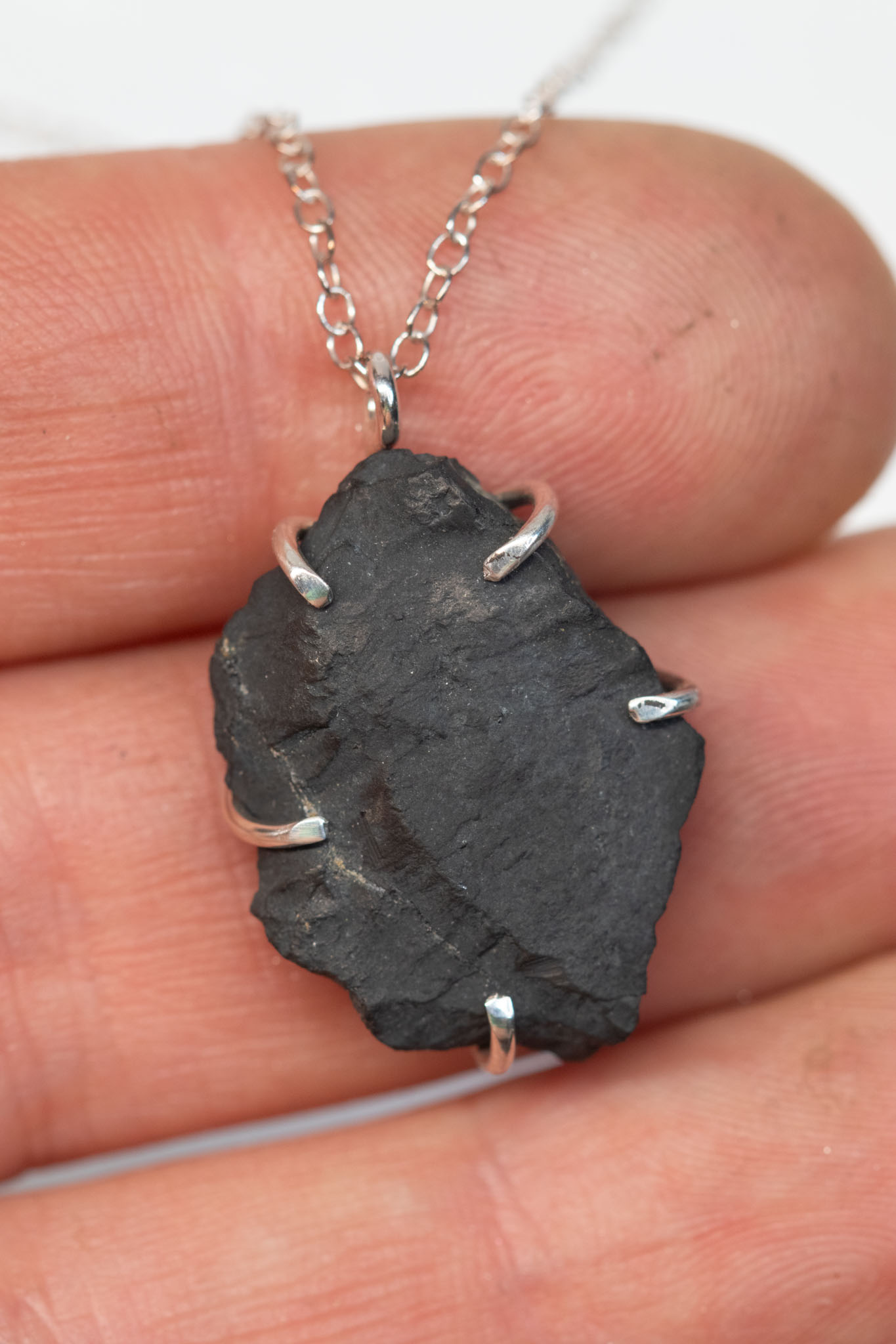Shungite Pendant Gold or Silver - Image 6