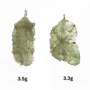 moldavite gold Pendant
