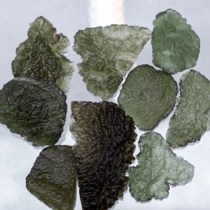 moldavite gold Pendant
