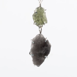 Moldavite with Agni Manitite necklace